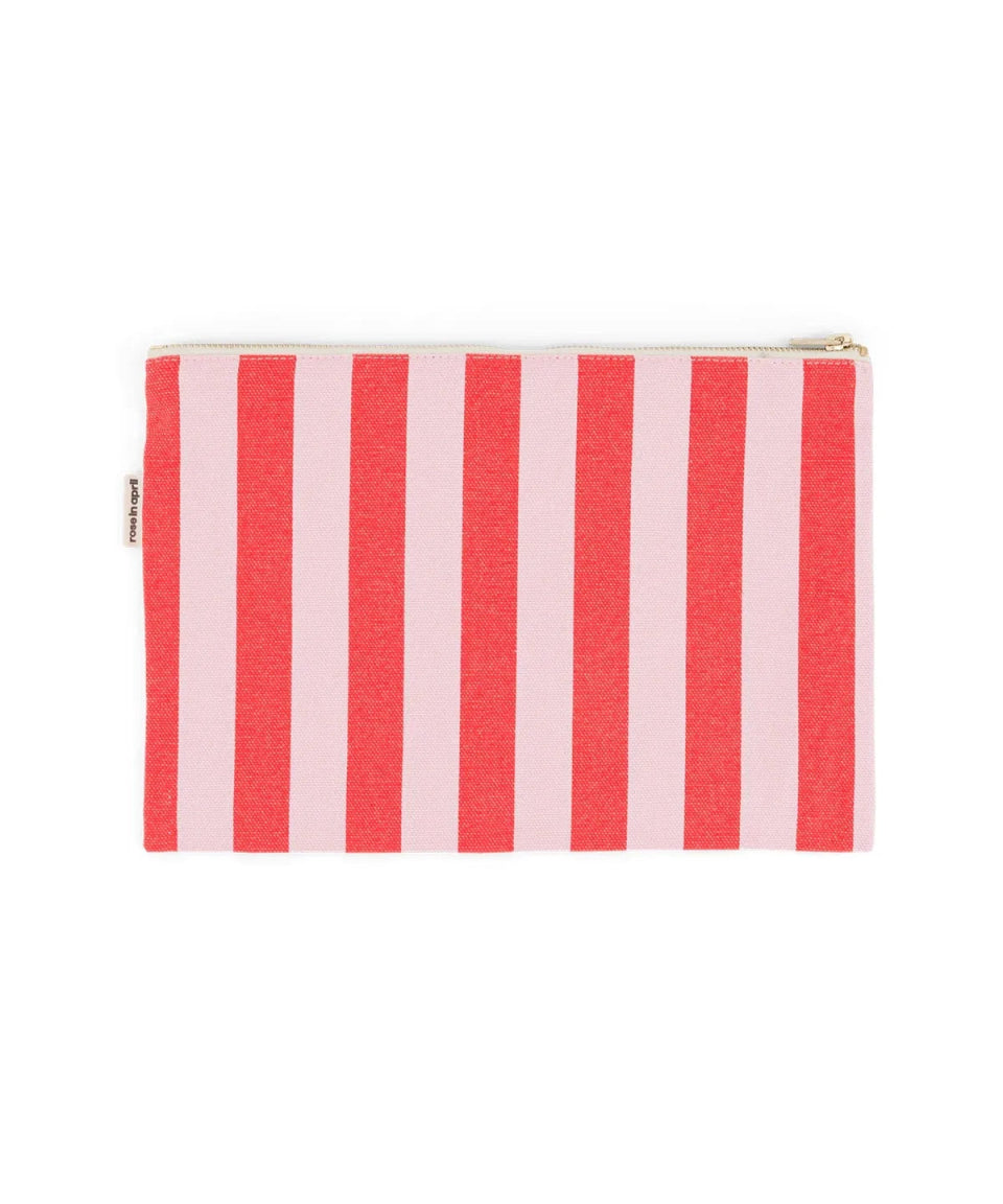 Rose in April - LILI Handtasche • Stripes Tomato/Candy - Beutel - ROSA ECK Concept Store