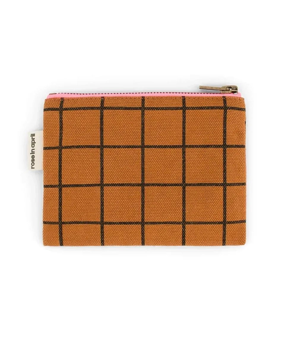 Rose in April - MARIE Geldbeutel • Check Ginger - ROSA ECK