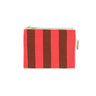 Rose in April - MARIE Geldbeutel • Stripes Brown/Tomato - ROSA ECK