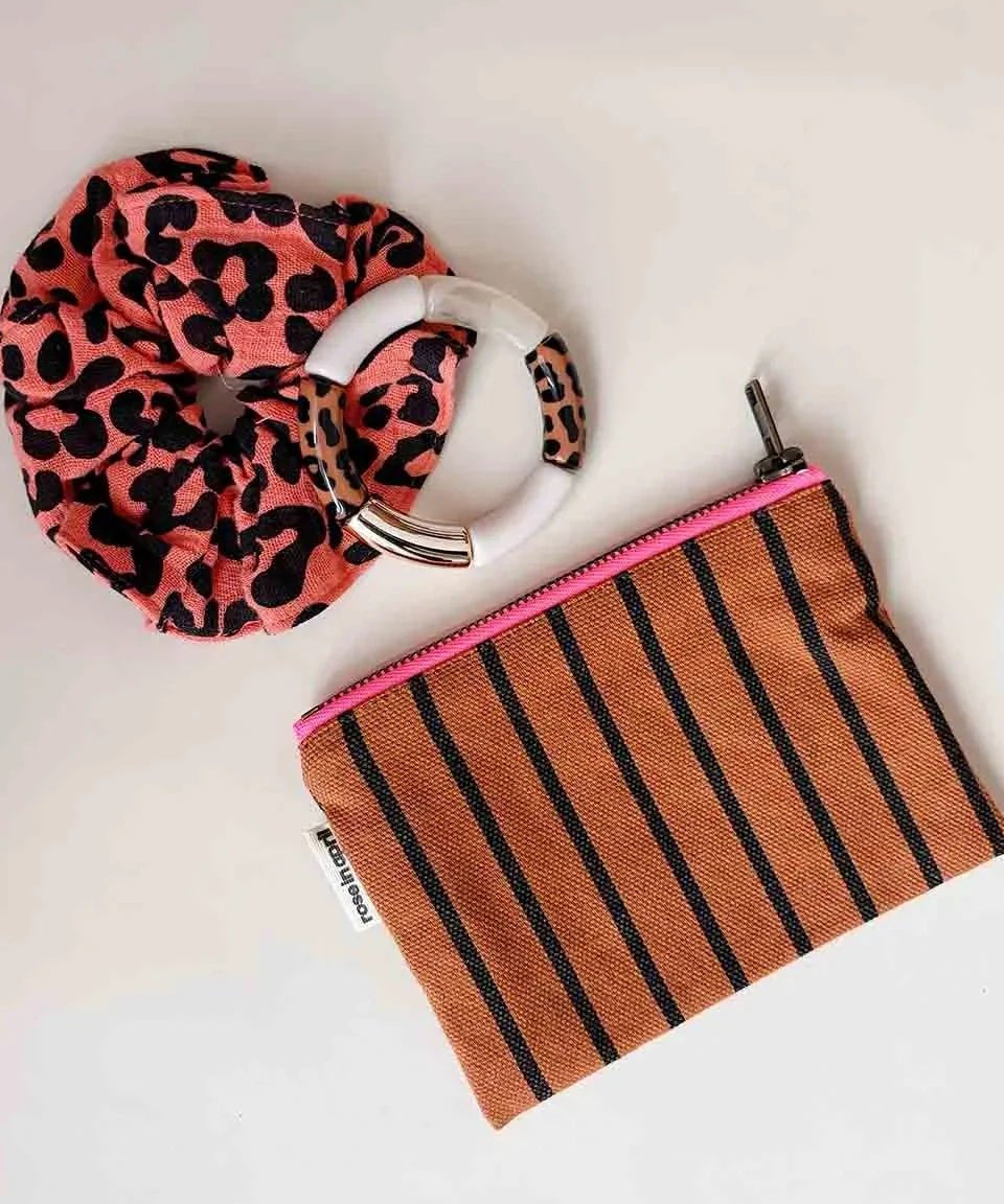 Rose in April - MARIE Geldbeutel • Stripes Tennis Ginger - ROSA ECK