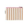 Rose in April - MARIE Geldbeutel • Stripes Tennis Pecan/Greige - ROSA ECK