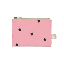 Rose in April - MARIE Mini - Beutel • Strawberry Color Print Heart - Geldbeutel - ROSA ECK Concept Store