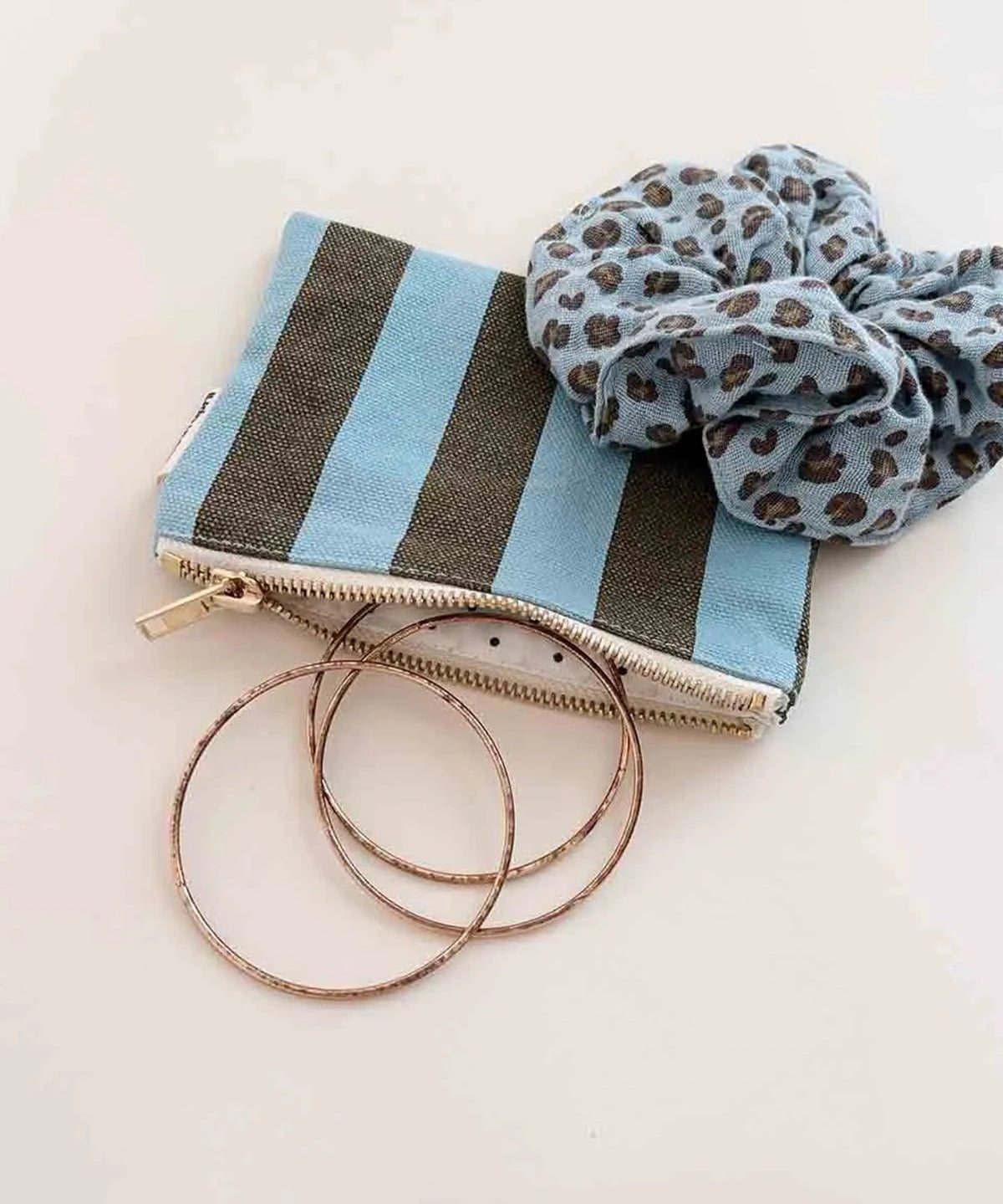 Rose in April - MARIE Mini - Beutel • Stripes Olive/Blue - Beutel - ROSA ECK