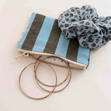 Rose in April - MARIE Mini - Beutel • Stripes Olive/Blue - Beutel - ROSA ECK