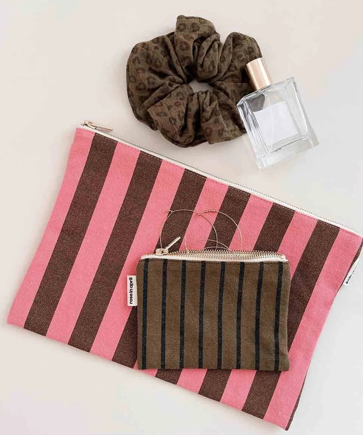 Rose in April - MARIE Mini - Beutel • Stripes Tennis Olive - Beutel - ROSA ECK