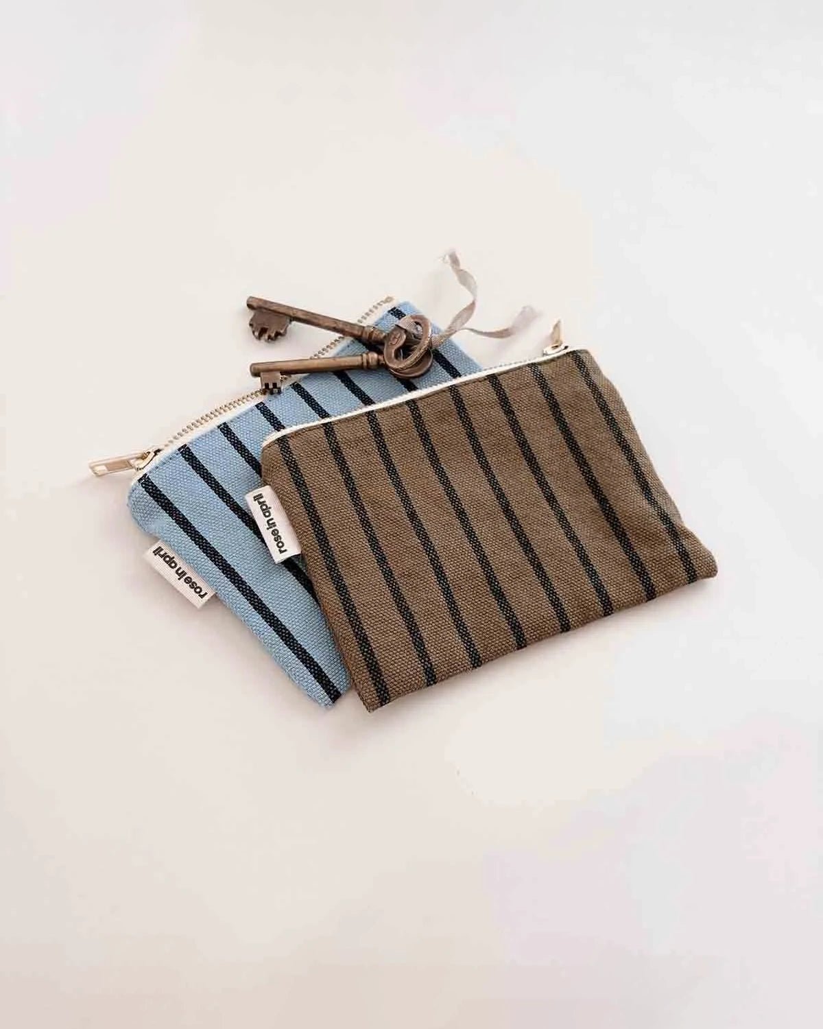 Rose in April - MARIE Mini - Beutel • Stripes Tennis Olive - Beutel - ROSA ECK