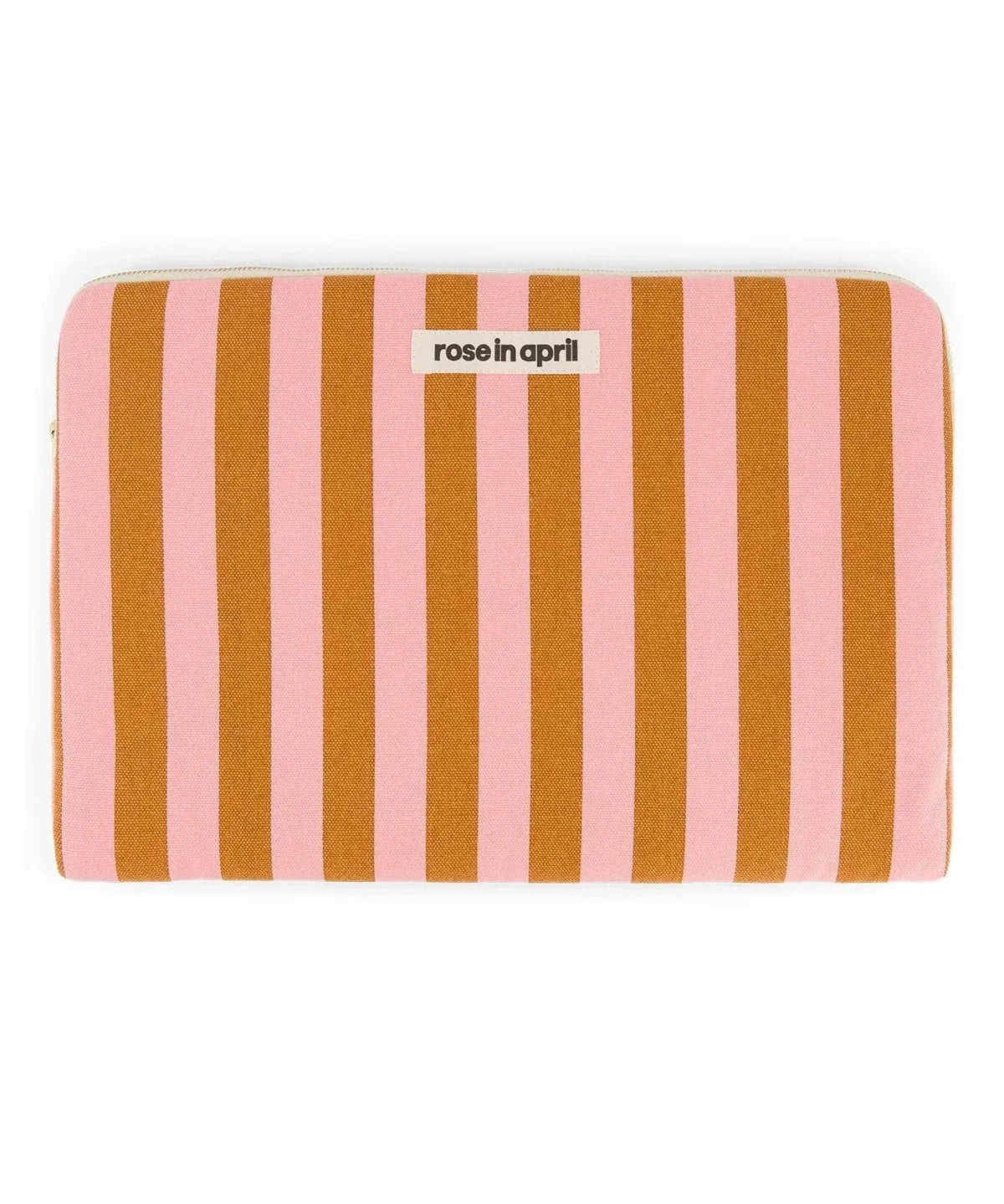 Rose in April - MAYA Laptoptasche (15/16 Zoll) • Stripes Strawberry/Caramel - ROSA ECK