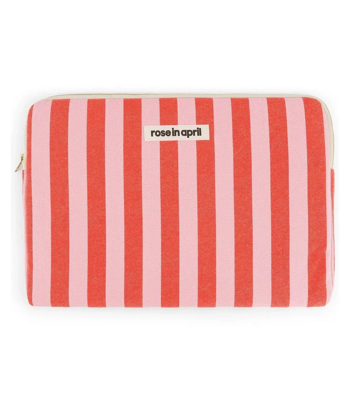 Rose in April - MAYA Laptoptasche (15/16 Zoll) • Stripes Tomato/Candy - ROSA ECK