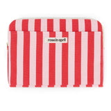 Rose in April - OCTAVE Laptoptasche (13/14 Zoll) • Streifen Rot/Pink - Laptoptasche - ROSA ECK Concept Store