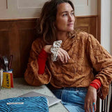 Rose in April - OCTAVE Laptoptasche (13/14 Zoll) • Zebrou Greek Blue - Laptoptasche - ROSA ECK