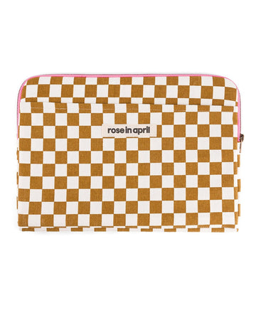 Rose in April - OCTAVE Laptoptasche | Checks Caramel - Laptoptasche - ROSA ECK - 