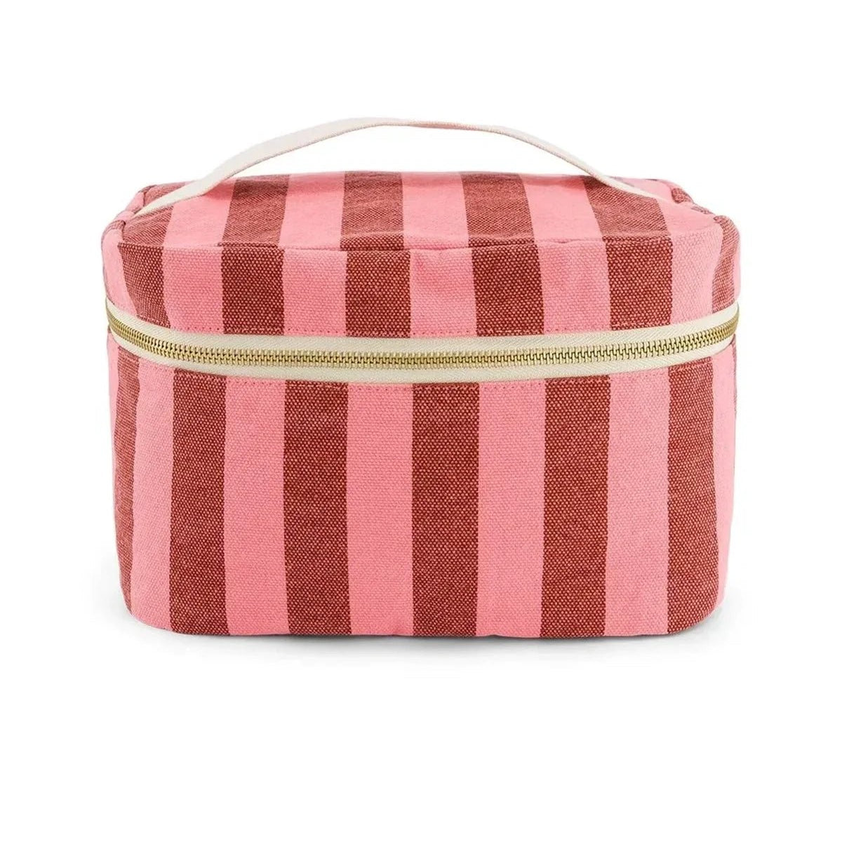 Rose in April - OONA Beautycase • Stripes Brick/Pink - ROSA ECK