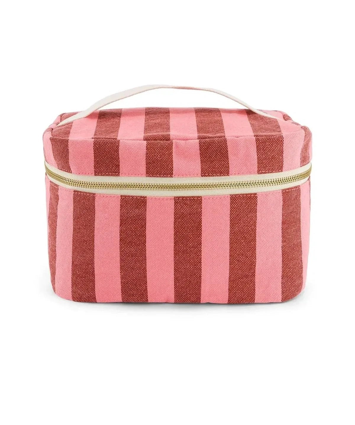 Rose in April - OONA Beautycase • Stripes Brick/Pink - ROSA ECK