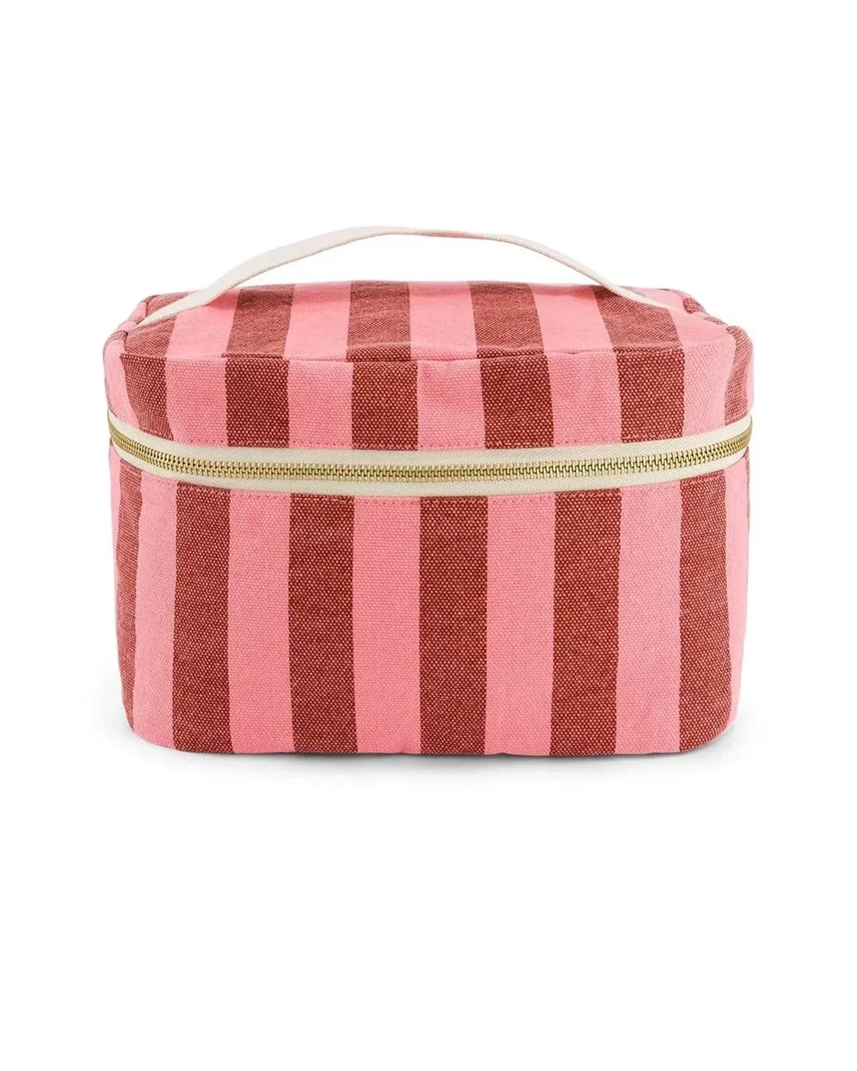 Rose in April - OONA Beautycase • Stripes Brick/Pink - ROSA ECK