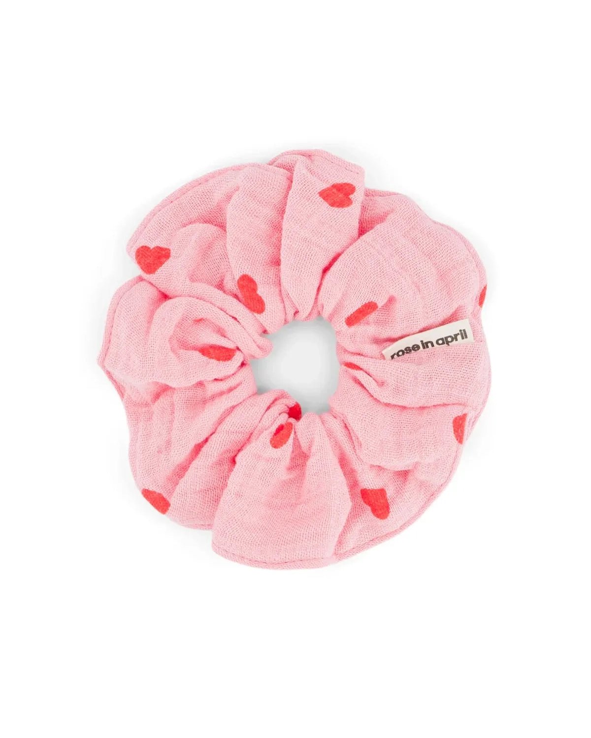 Rose in April - SCRUNCHIE Haargummi | Heart Flamingo / Red - Haargummi - ROSA ECK - 