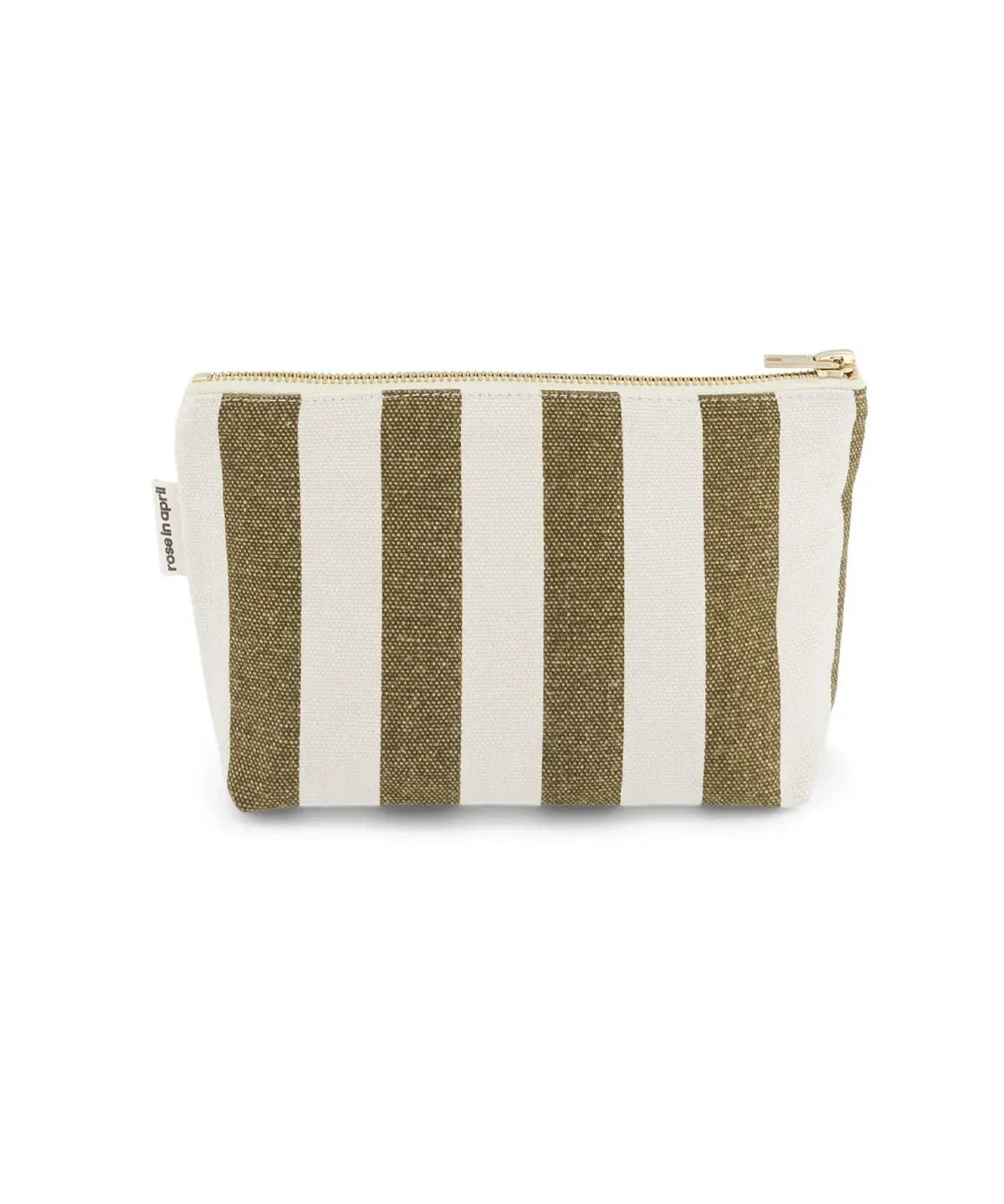 Rose in April - SOFIA Kleiner Kulturbeutel • Greige / Olive - Kulturbeutel - ROSA ECK