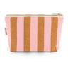 Rose in April - SOFIA Kleiner Kulturbeutel • Stripes Caramel/Strawberry - Beutel - ROSA ECK Concept Store