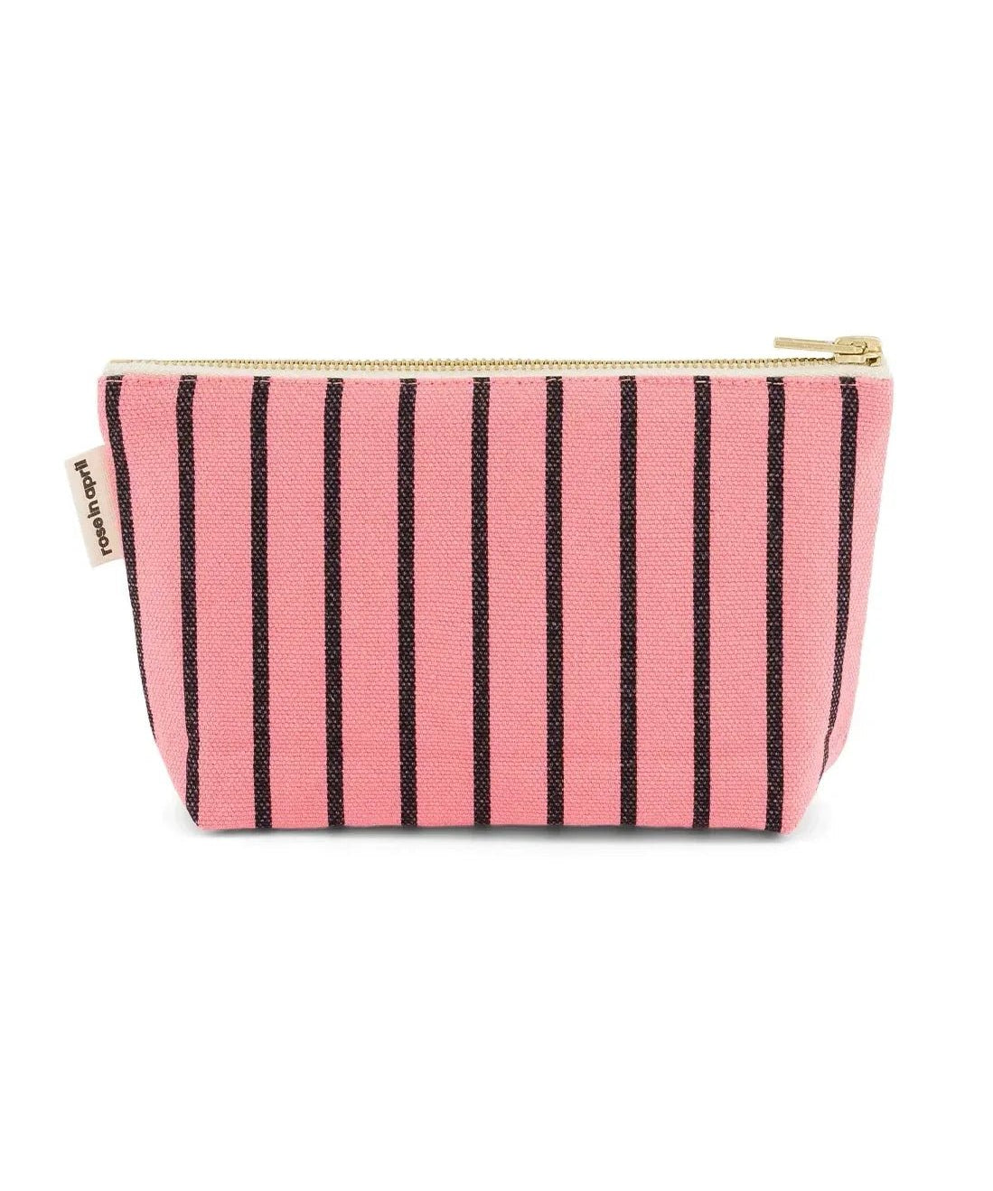 Rose in April - SOFIA Kleiner Kulturbeutel • Stripes Tennis Funky Pink - ROSA ECK