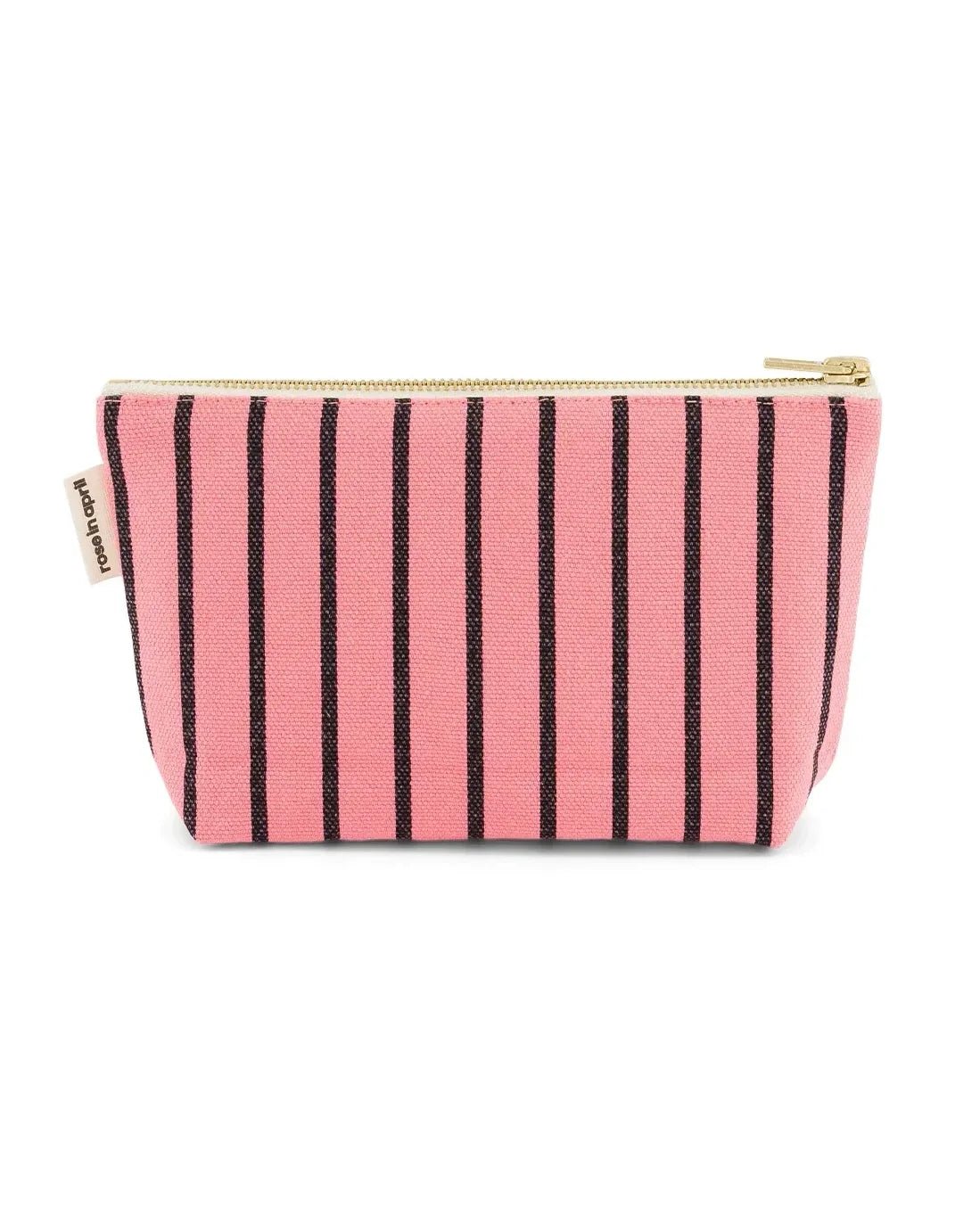 Rose in April - SOFIA Kleiner Kulturbeutel • Stripes Tennis Funky Pink - ROSA ECK