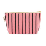 Rose in April - SOFIA Kleiner Kulturbeutel • Stripes Tennis Funky Pink - ROSA ECK