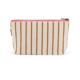 Rose in April - SOFIA Kleiner Kulturbeutel • Stripes Tennis Pecan/Greige - ROSA ECK