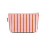 Rose in April - SOFIA Kleiner Kulturbeutel • Stripes Tennis Pecan/Strawberry - ROSA ECK