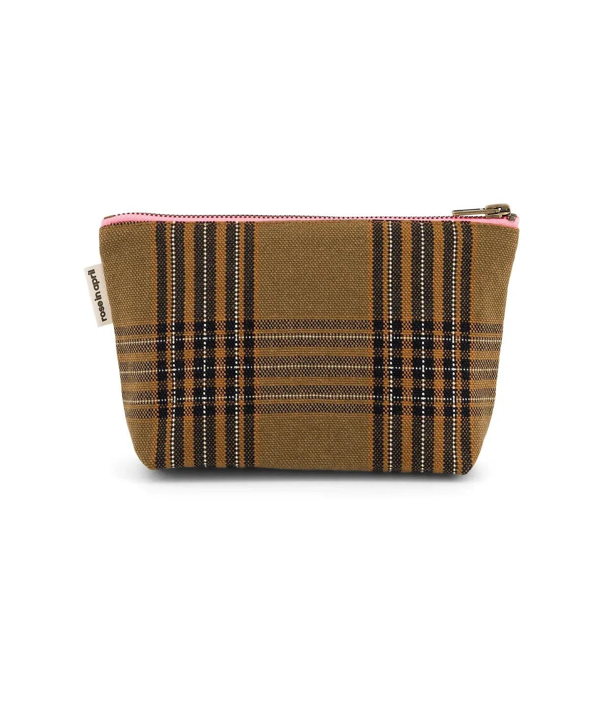 Rose in April - SOFIA Kleiner Kulturbeutel • Tartan Check - Kulturbeutel - ROSA ECK