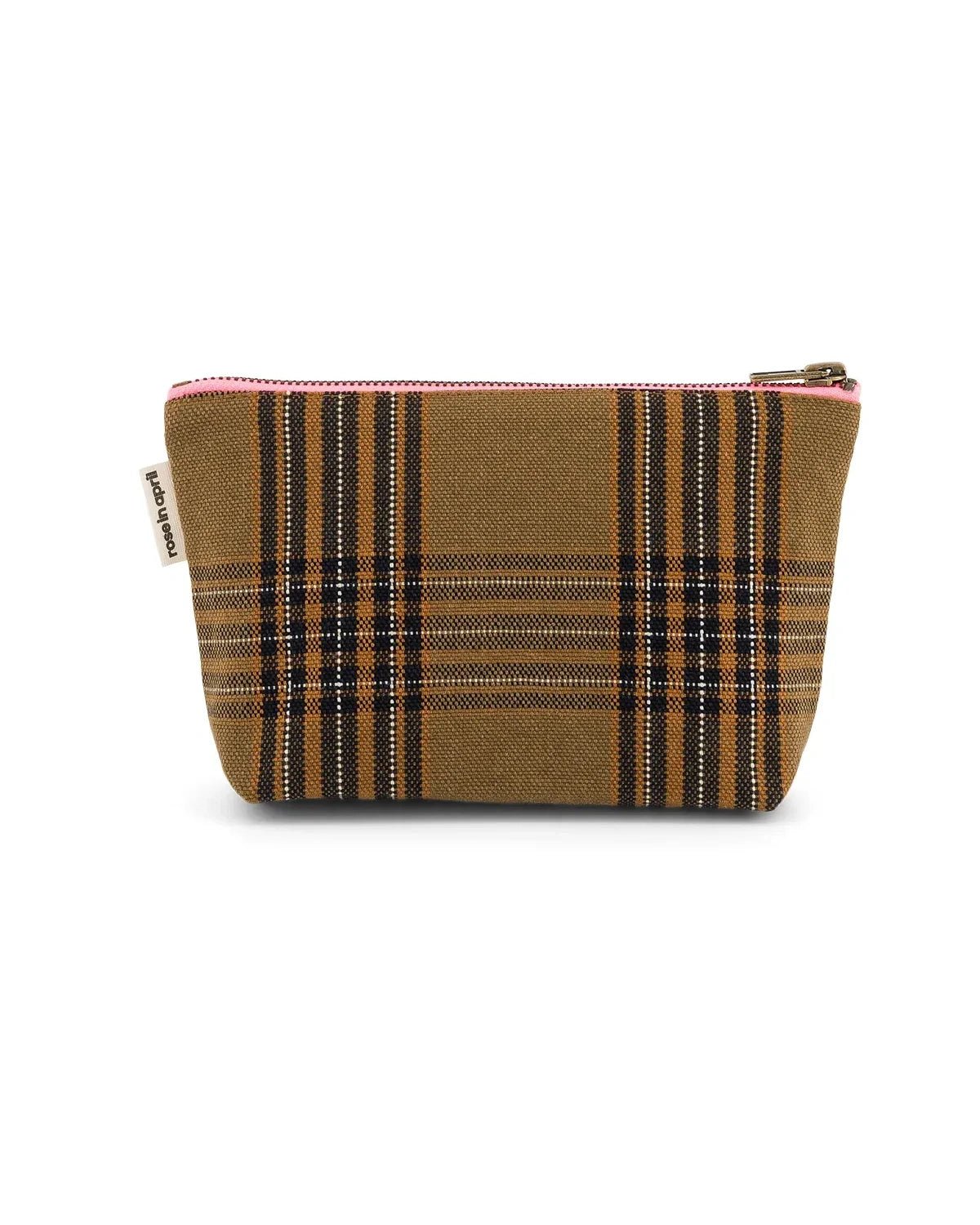 Rose in April - SOFIA Kleiner Kulturbeutel • Tartan Check - Kulturbeutel - ROSA ECK