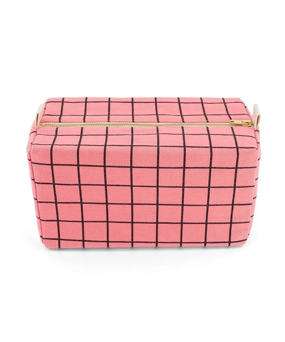 Rose in April - VIC Kulturbeutel • Check Funky Pink - ROSA ECK