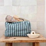 Rose in April - VIC Kulturbeutel • Stripes Tennis Sky Blue - ROSA ECK