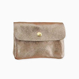 Royal Marais - Geldbeutel aus metallischem Leder • Beige - Geldbeutel - ROSA ECK Concept Store