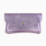 Royal Marais - Geldbeutel aus metallischem Leder mit 2 Taschen • Lila - Geldbeutel - ROSA ECK Concept Store