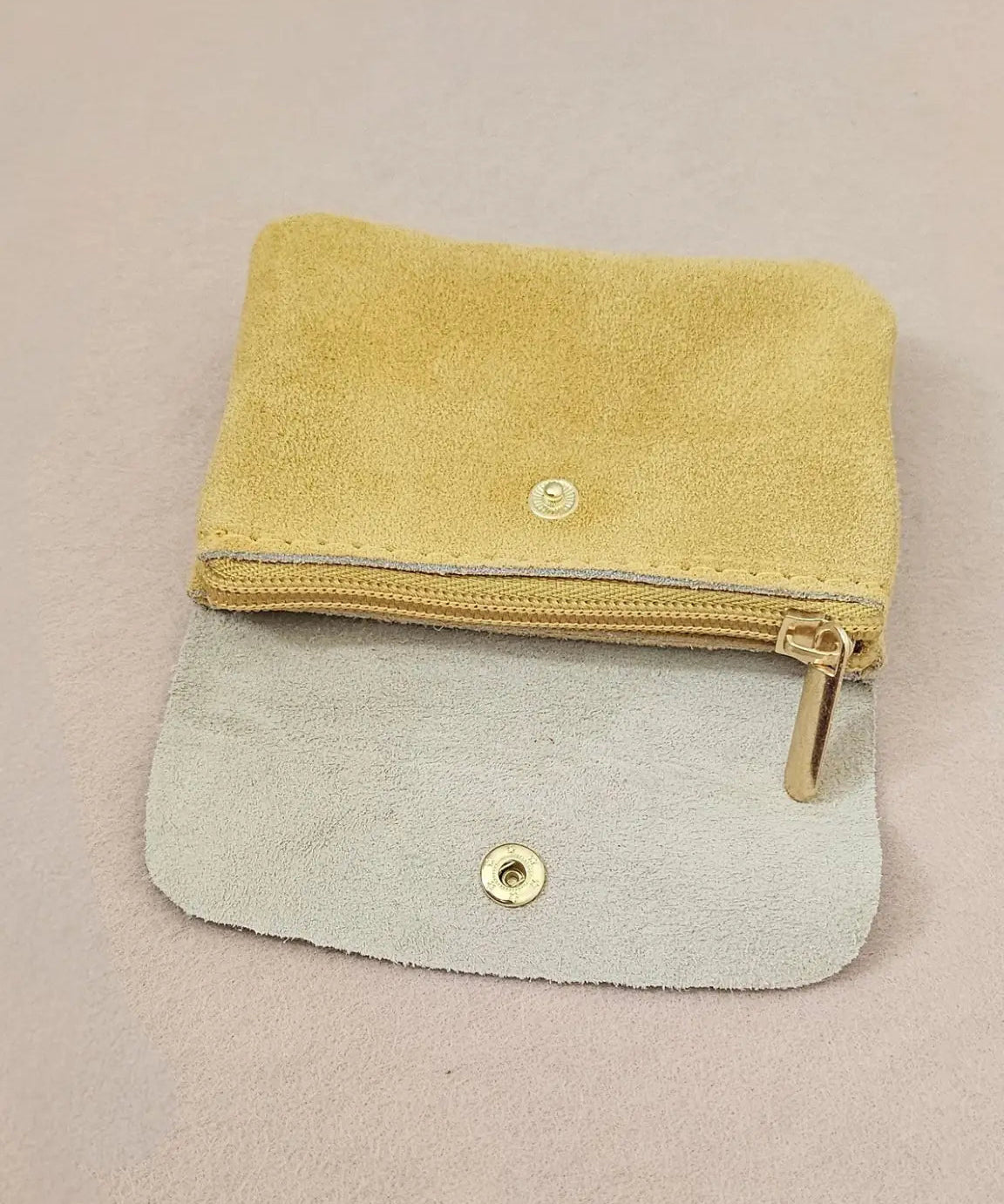 Royal Marais - Geldbeutel in Wildleder-Optik • Beige - ROSA ECK