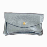 Royal Marais - Großer Geldbeutel aus metallischem Leder • Ciel - Geldbeutel - ROSA ECK