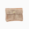 Royal Marais - Kleiner Geldbeutel aus metallischem Leder • Beige - Geldbeutel - ROSA ECK Concept Store