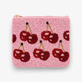 Sansira Jewelry - Geldbeutel/Etui mit Perlen • Kirschen - ROSA ECK
