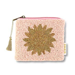 Sansira Jewelry - Geldbeutel/Etui mit Perlen • Sonne - ROSA ECK