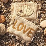 Sansira Jewelry - Geldbeutel/Etui mit Perlen • Zitrone - ROSA ECK