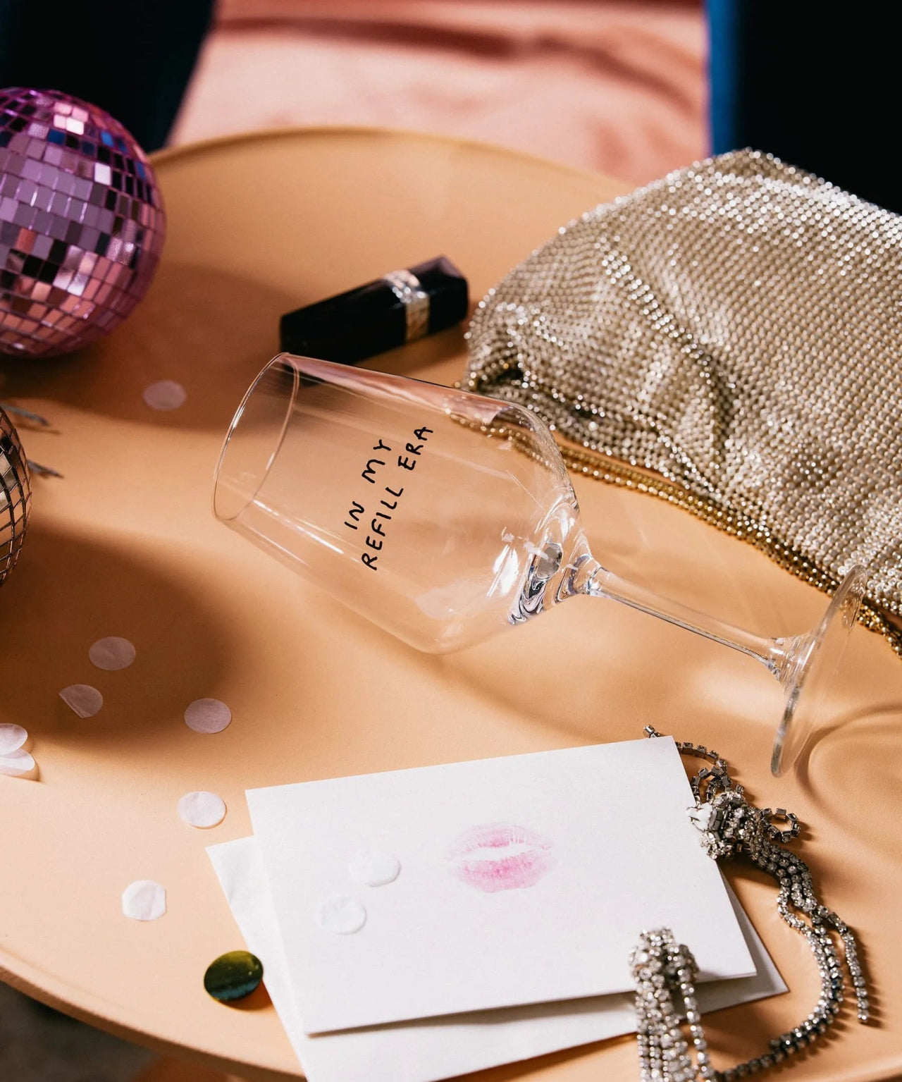 selekkt - IN MY REFILL ERA Weinglas - Trinkglas - ROSA ECK