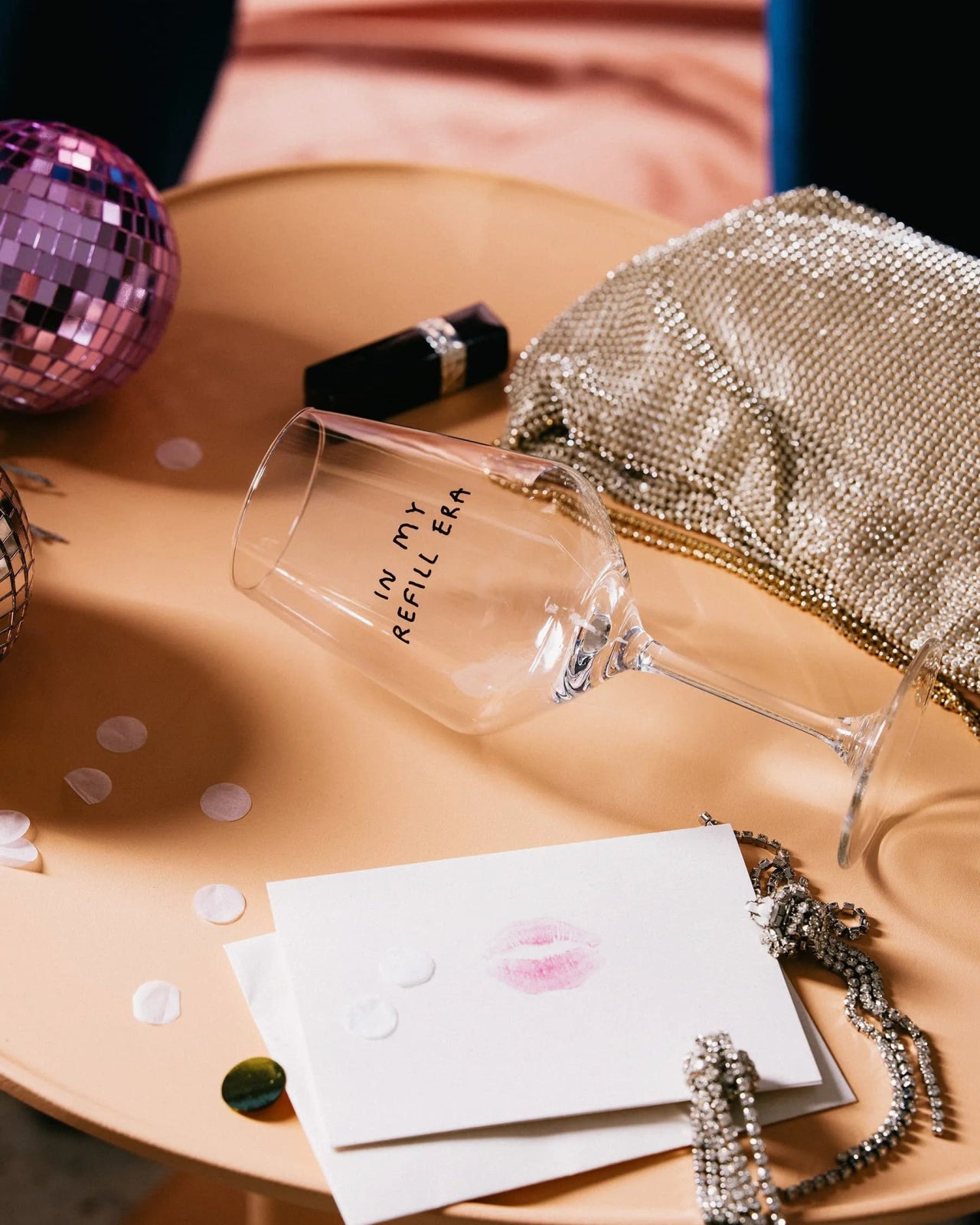 selekkt - IN MY REFILL ERA Weinglas - Trinkglas - ROSA ECK