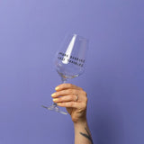 selekkt - MORE BUBBLES LESS TROUBLES Glas für Spritz - Trinkglas - ROSA ECK Concept Store