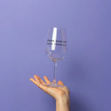 selekkt - MORE BUBBLES LESS TROUBLES Glas für Spritz - Trinkglas - ROSA ECK Concept Store