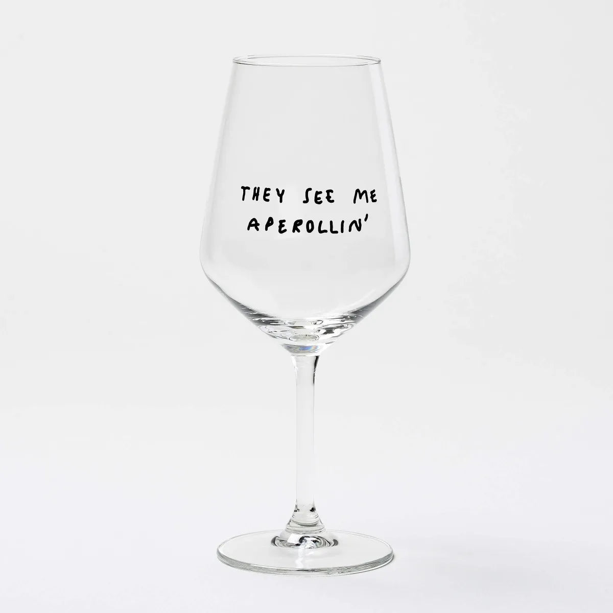 selekkt - Weinglas mit Spruch • They See Me Aperollin' - ROSA ECK