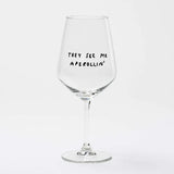 selekkt - Weinglas mit Spruch • They See Me Aperollin' - ROSA ECK
