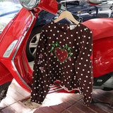 DIANA Top • Brown Dot