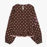 Sissel Edelbo - DIANA Top • Brown Dot - ROSA ECK