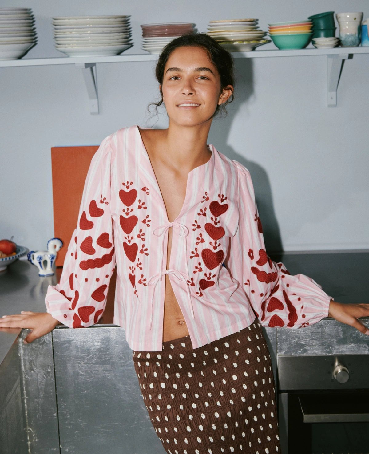 Sissel Edelbo - ELISABETH Top - Bluse - ROSA ECK