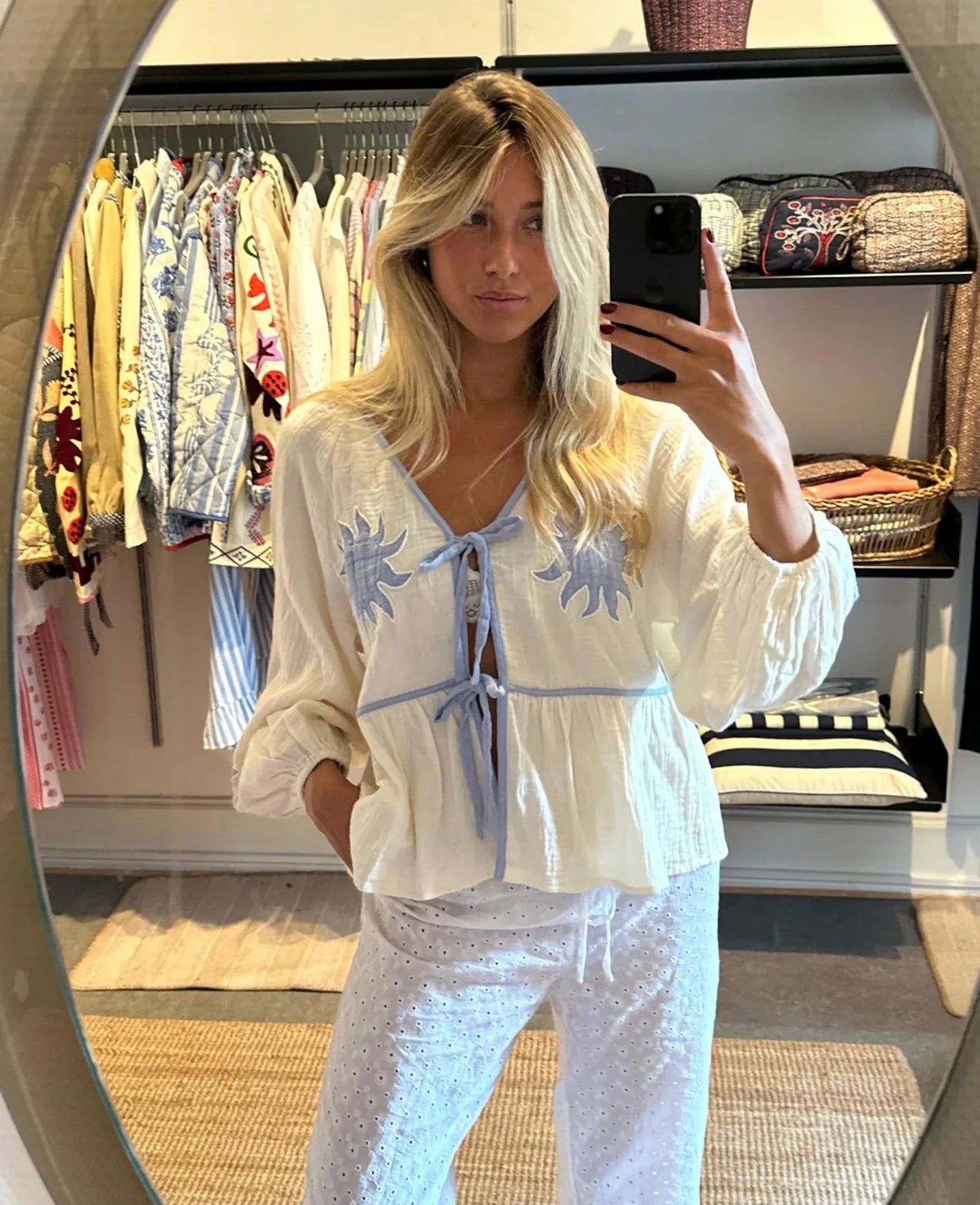 Sissel Edelbo - RAMONA Top • Off White - ROSA ECK