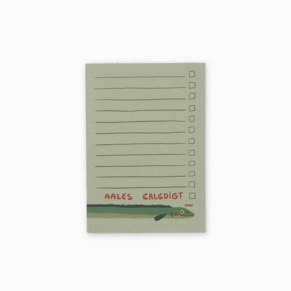 Slinga Illustration - AALES ERLEDIGT Notizblock - Notizblock - ROSA ECK Concept Store
