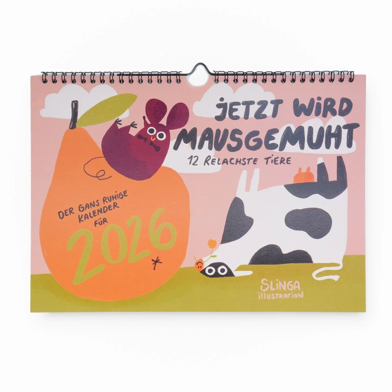 Slinga Illustration - Der Faule Kalender (2026) - Kalender - ROSA ECK Concept Store